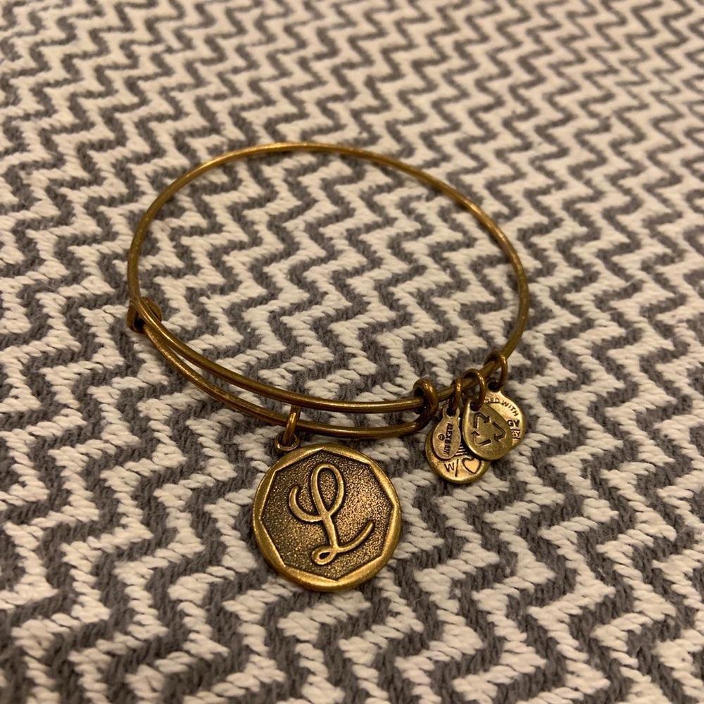 ALEX AND ANI initial bracelet